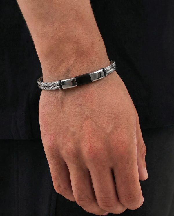 Link N Lock® Stainless Steel Cable Bracelet