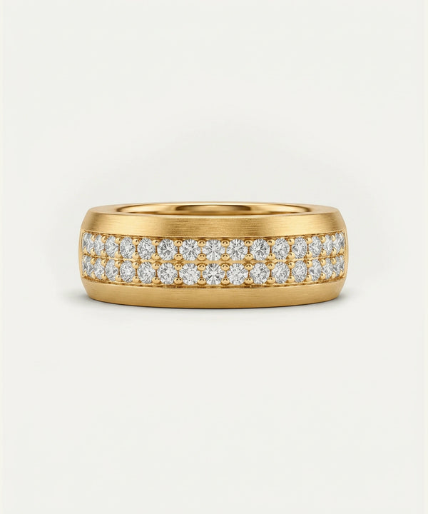 Link N Lock® Lab-grown Diamond 2-Row Channel Band