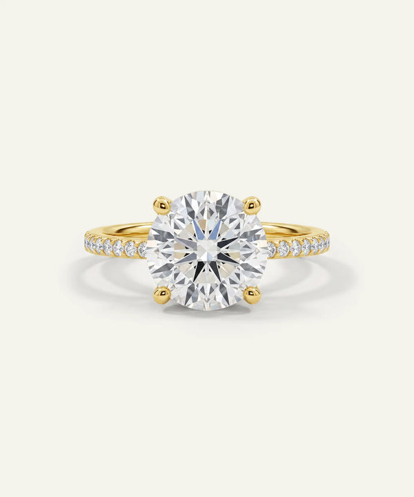 Ovani® Lab-grown Diamond Round Engagement Ring