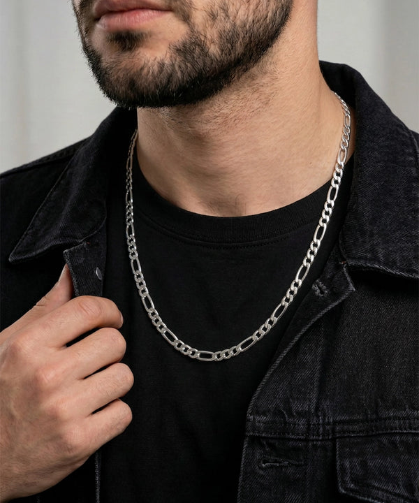 Link N Lock® Sterling Silver Figaro Chain