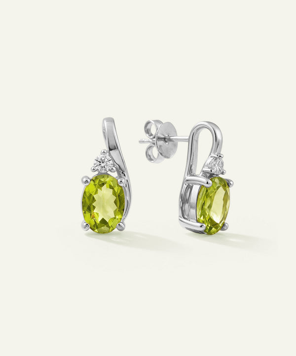 Love Spell® Lab-Created Peridot & Lab-Grown Diamond Earrings