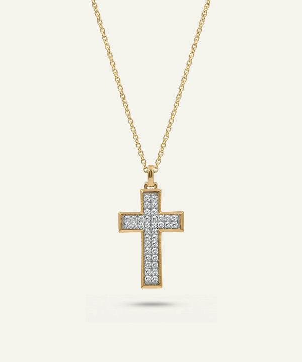 Link N Lock® Lab-grown Diamond Cross Pendant