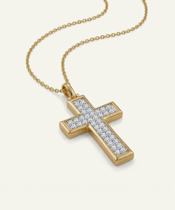 Link N Lock® Lab-grown Diamond Cross Pendant