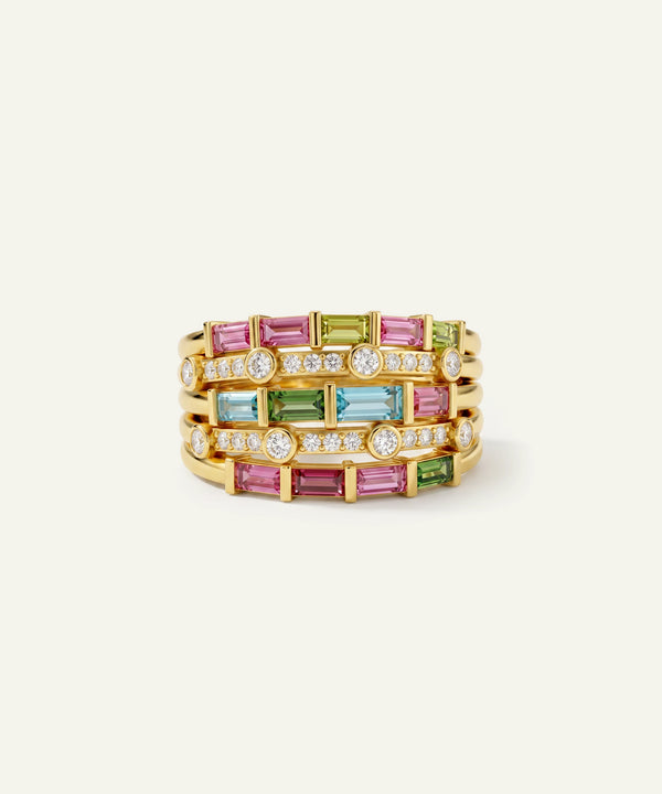 Aanika V. Multicolor Gemstone Fashion Ring
