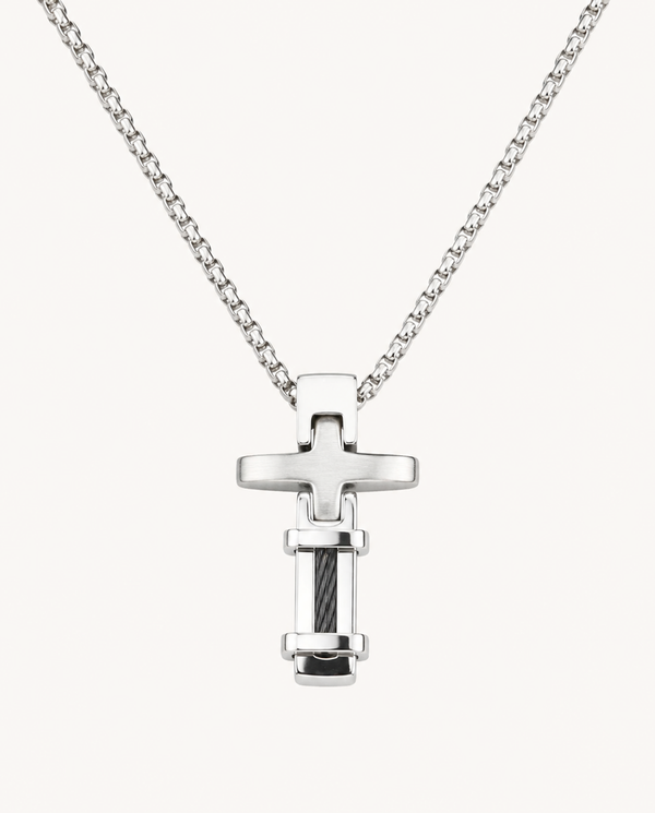 Link N Lock® Classic Cable Cross Pendant