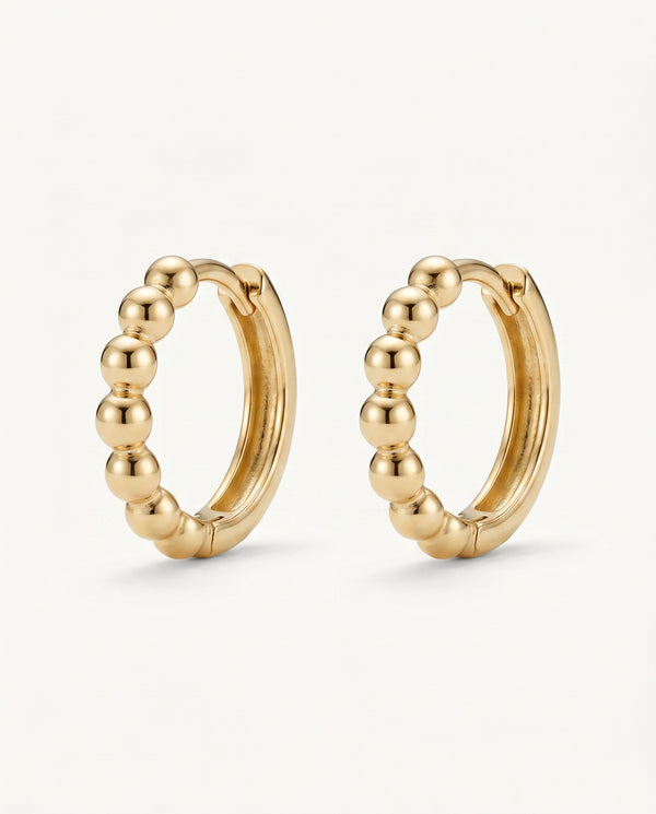 Oroventi Beaded Hoops