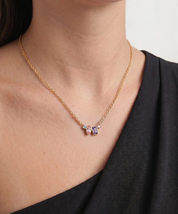 Love Spell® Lab-grown Diamond & Multicolor Stones Necklace