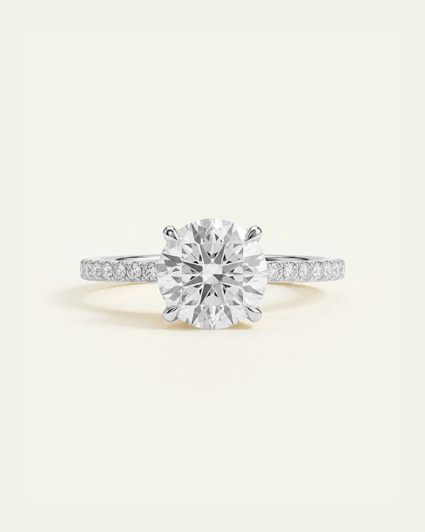 Ovani® Diamond Round Engagement Ring