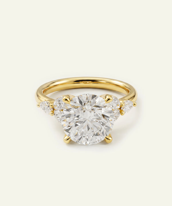 Ovani® Lab-grown Diamond Round Engagement Ring
