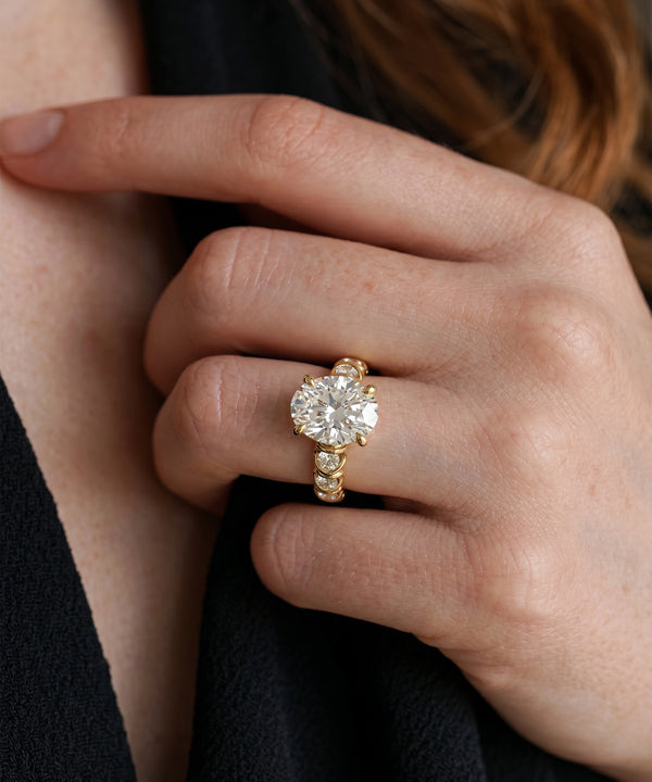 Ovani® Lab-grown Diamond Oval Engagement Ring