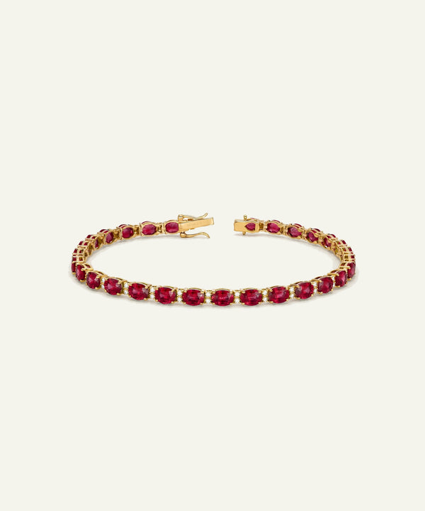 Aanika V. Ruby & Diamond Tennis Bracelet