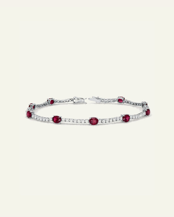 Aanika V. Ruby & Diamond Tennis Bracelet