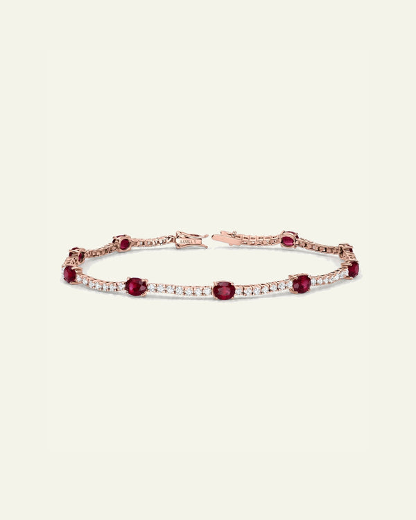 Aanika V. Ruby & Diamond Tennis Bracelet