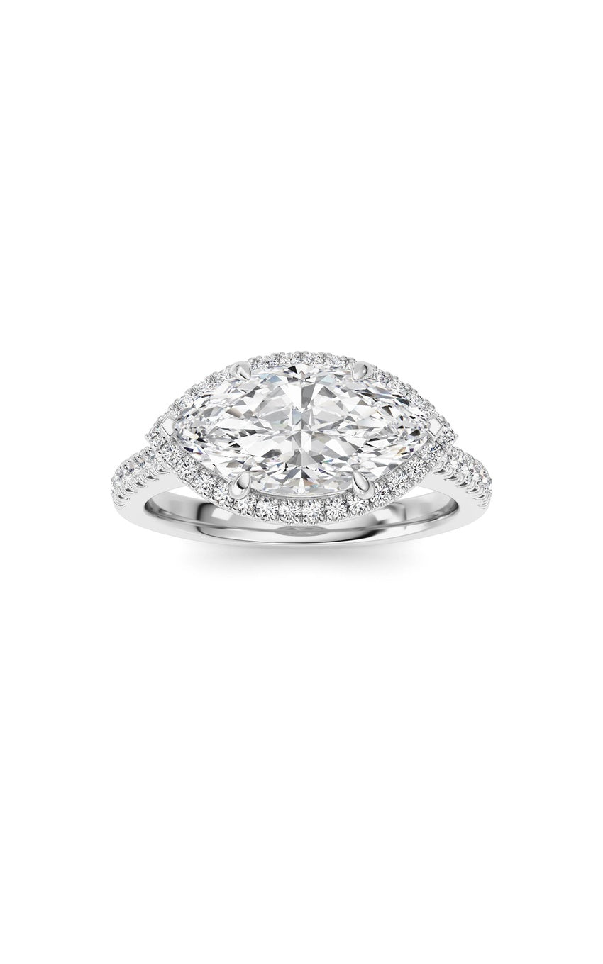 14K White Gold Ring KJ01382R.MQ-2-21F