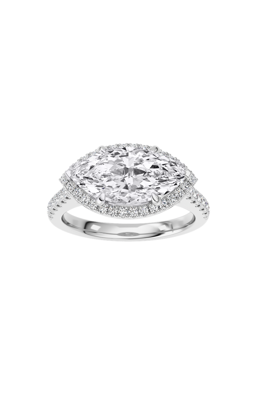 14K White Gold Ring KJ01382R.MQ-2-21F