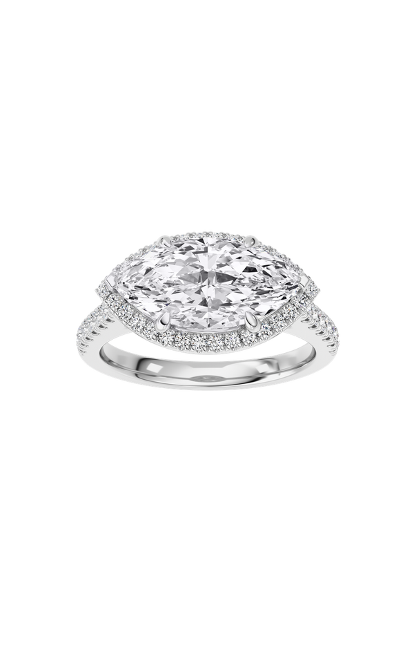 14K White Gold Ring KJ01382R.MQ-2-21F
