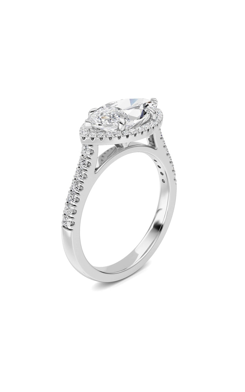 14K White Gold Ring KJ01382R.MQ-2-21F