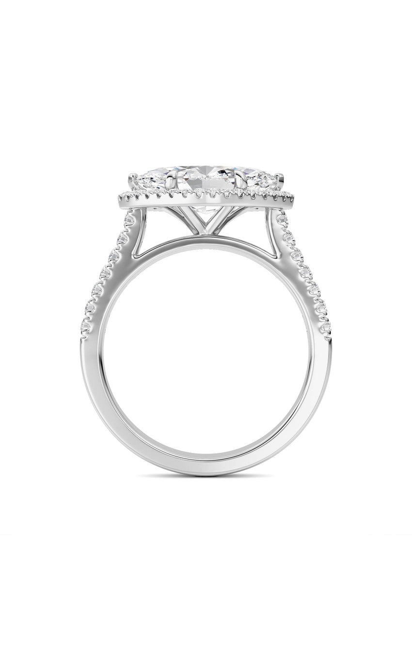 14K White Gold Ring KJ01382R.MQ-2-21F
