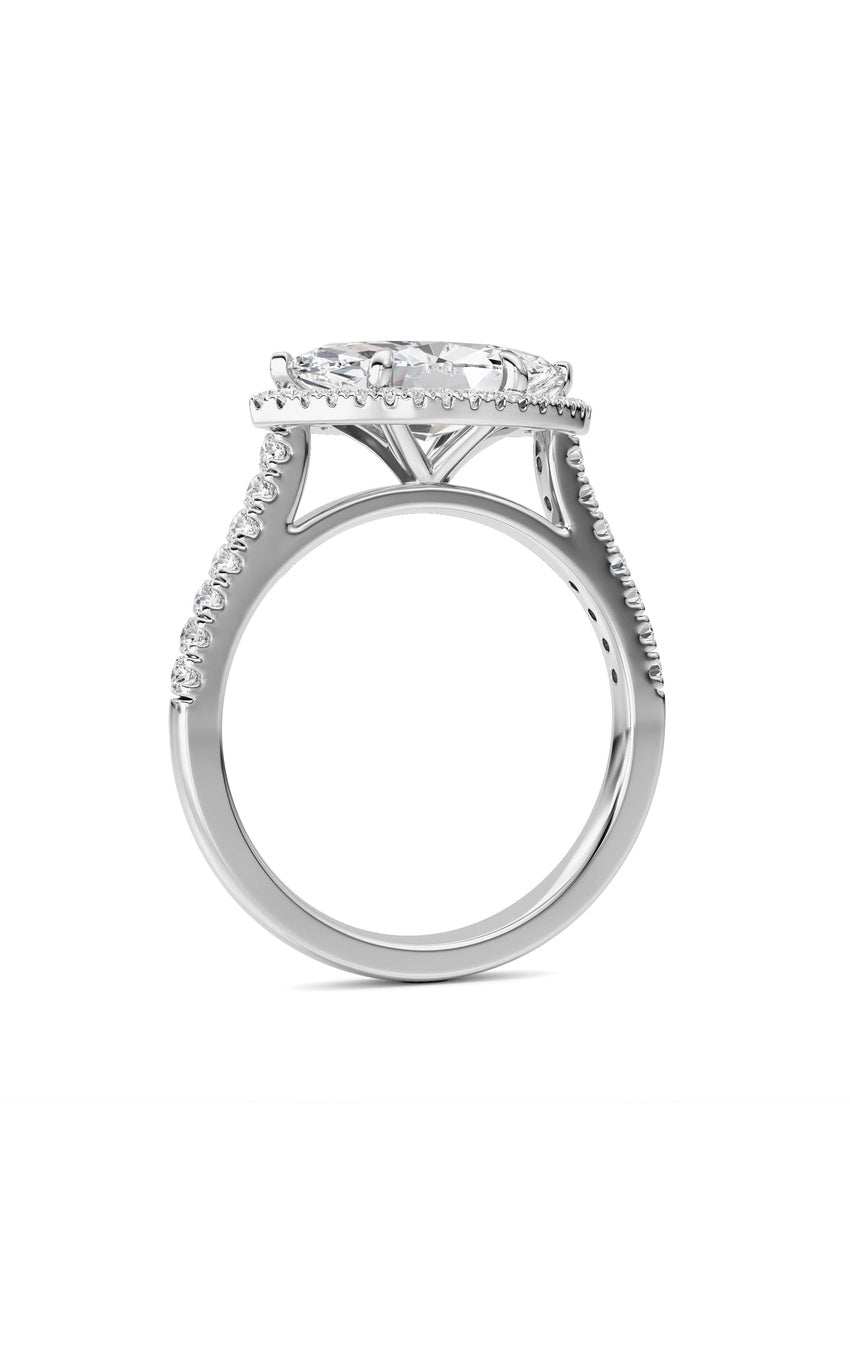 14K White Gold Ring KJ01382R.MQ-2-21F