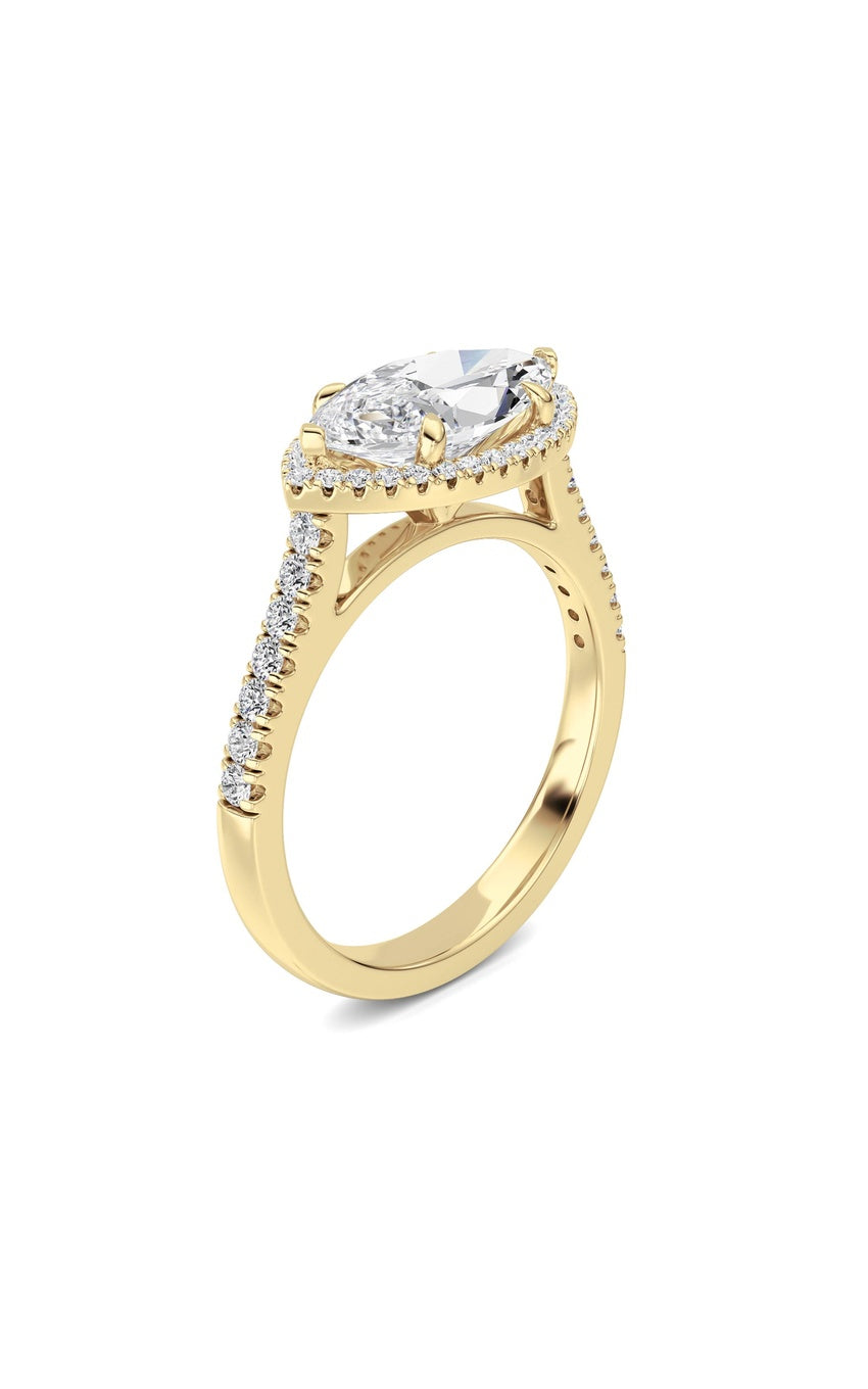 14K White Gold Ring KJ01382R.MQ-2-21F