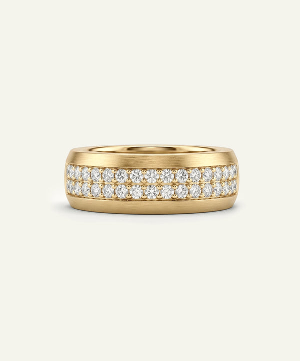 Link N Lock® Lab-grown Diamond 2-Row Channel Band