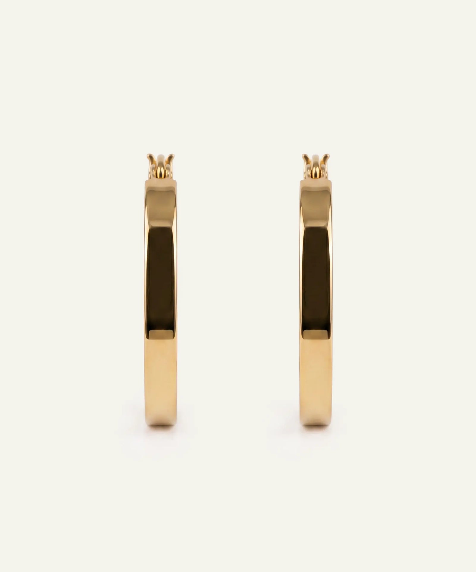 Oroventi Slim Square Hoops