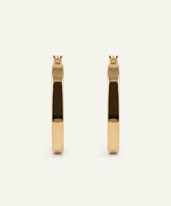 Oroventi Slim Square Hoops