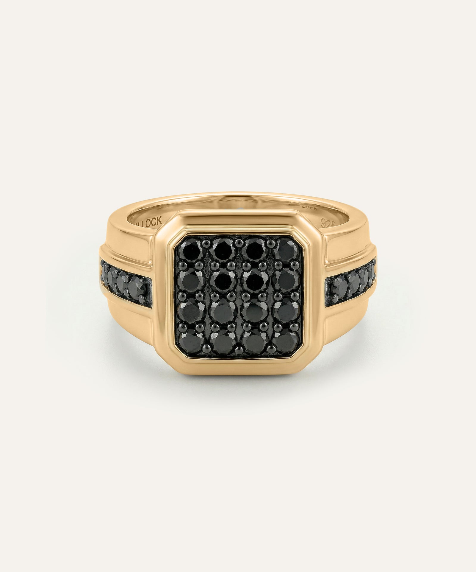 Link N Lock® Black Treated Diamond Composite Men's Ring - 1.25 Ct. T.W.