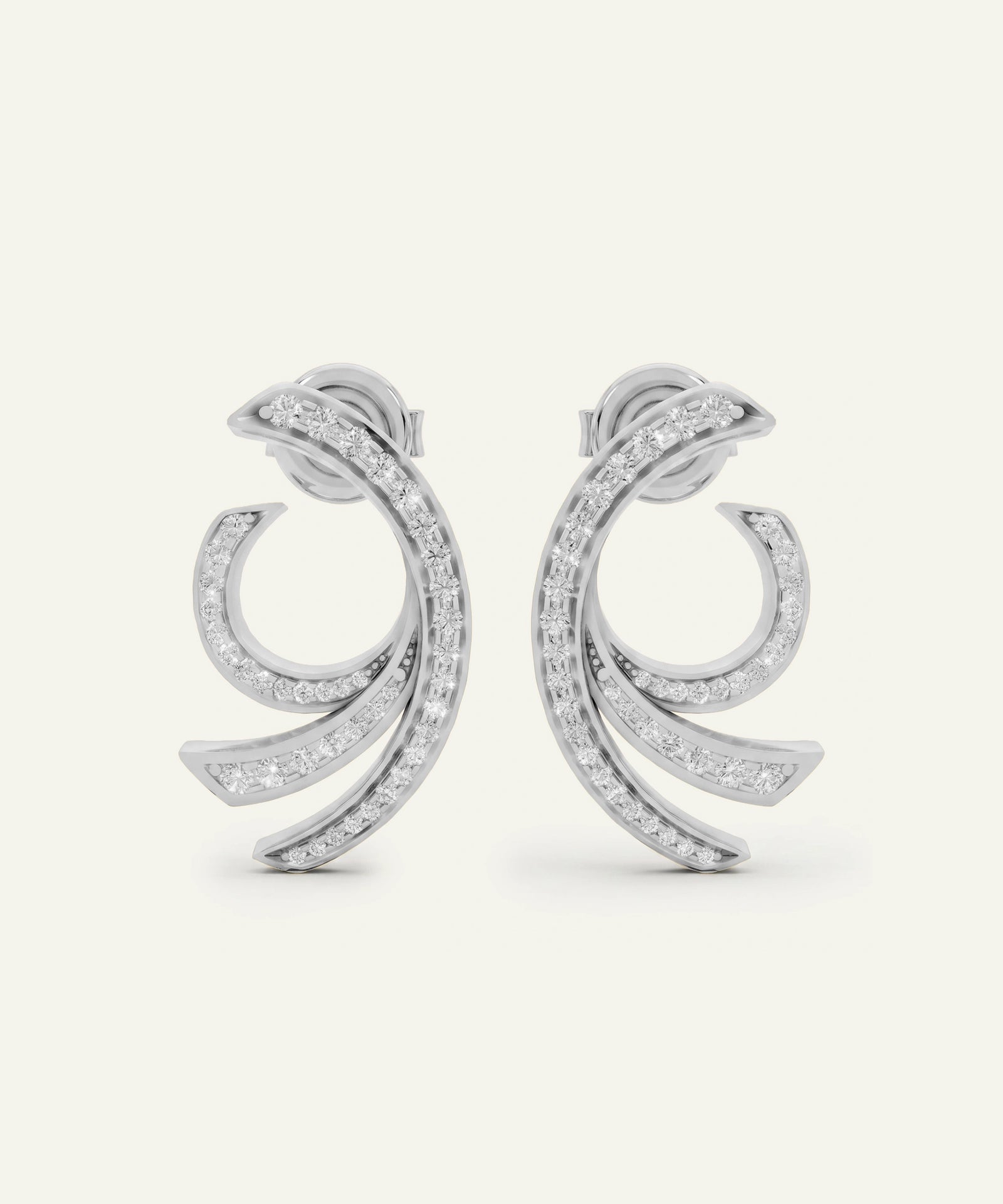 Bella by Ovani® Diamond Swirl Earrings