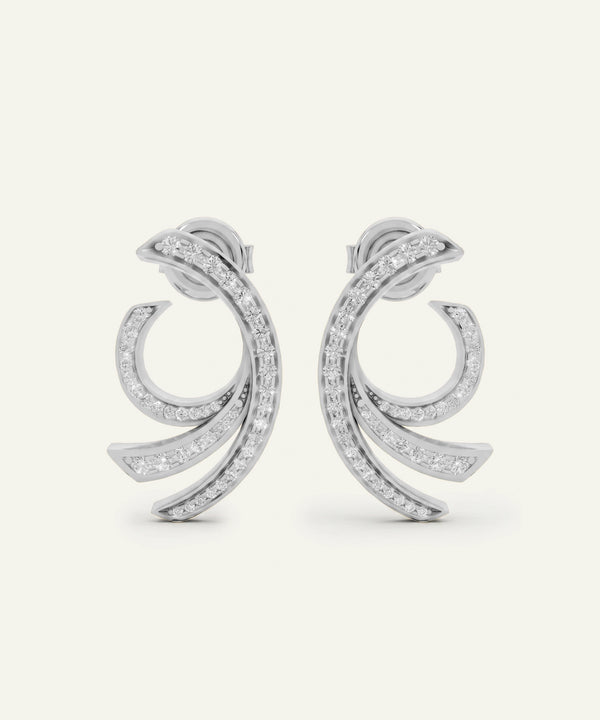 Bella by Ovani® Diamond Swirl Earrings