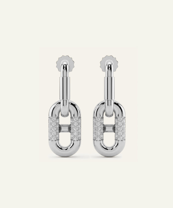 Bella by Ovani® Diamond Paperclip Dangling Earrings