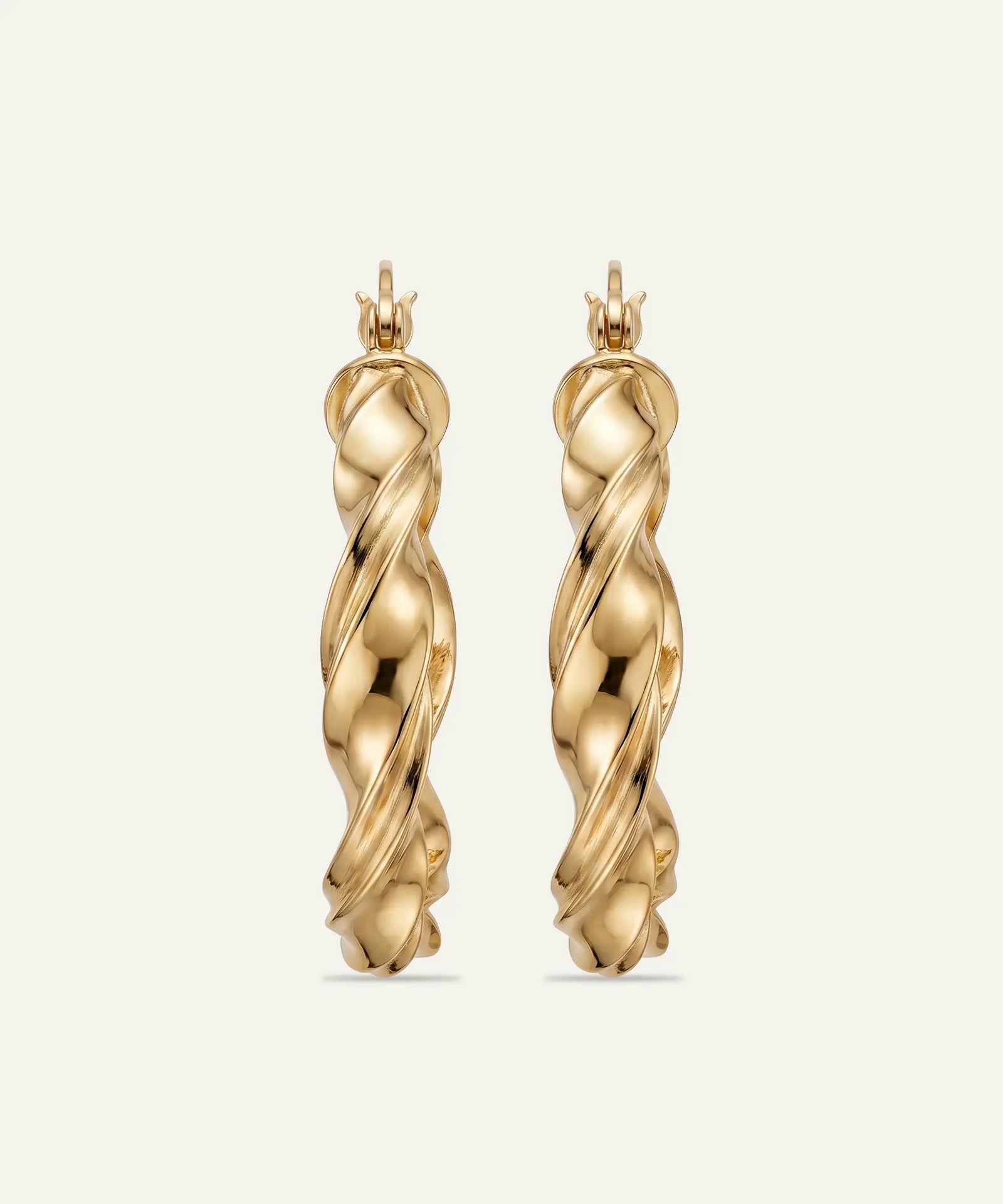 Oroventi Classic Twisted Hoops
