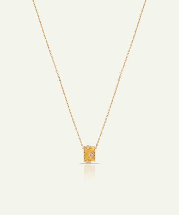 Bella by Ovani® Lab-grown Diamond & Yellow Enamel Bar Necklace