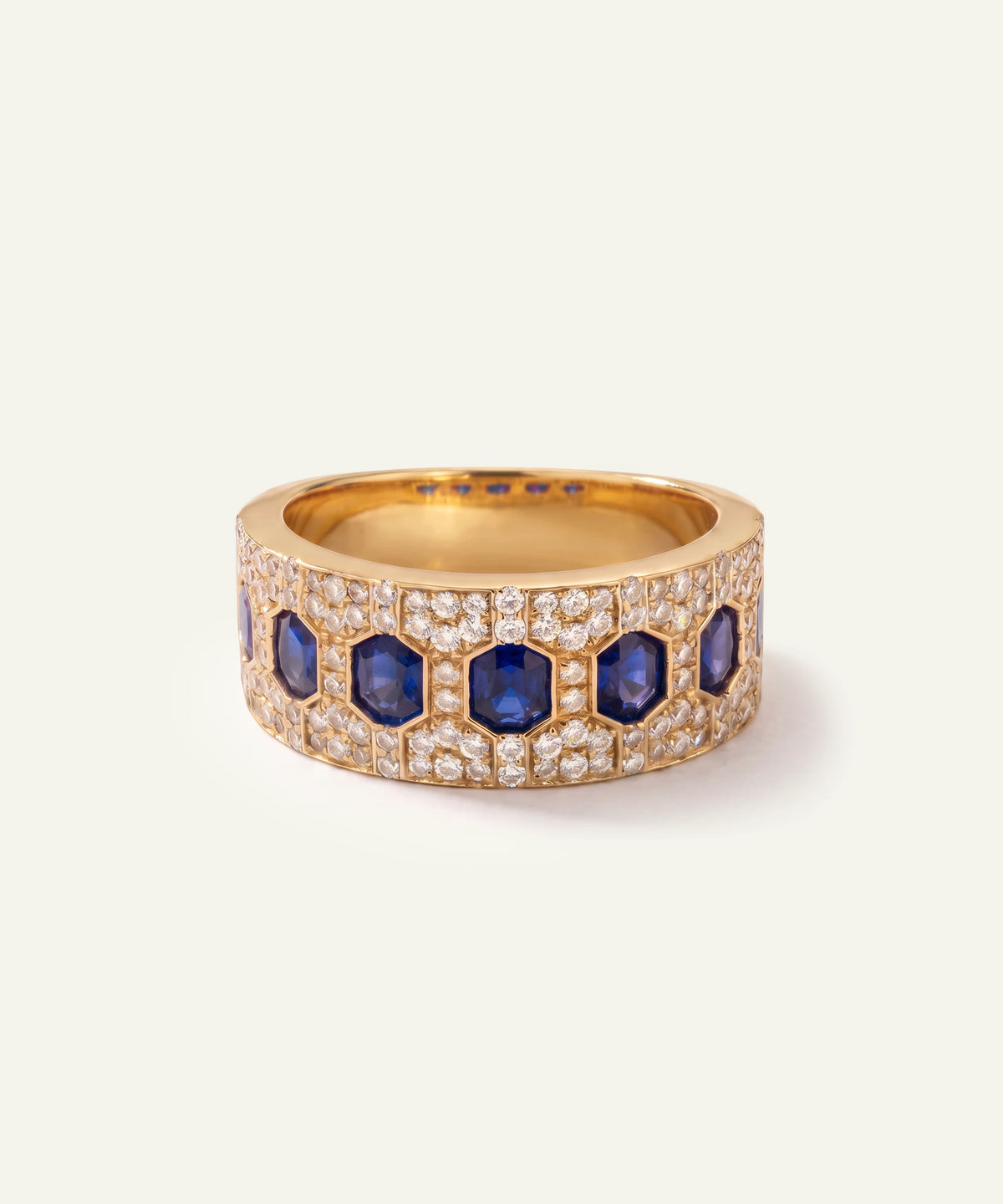 Aanika V® sapphire & diamond band at Valliani Jewelers