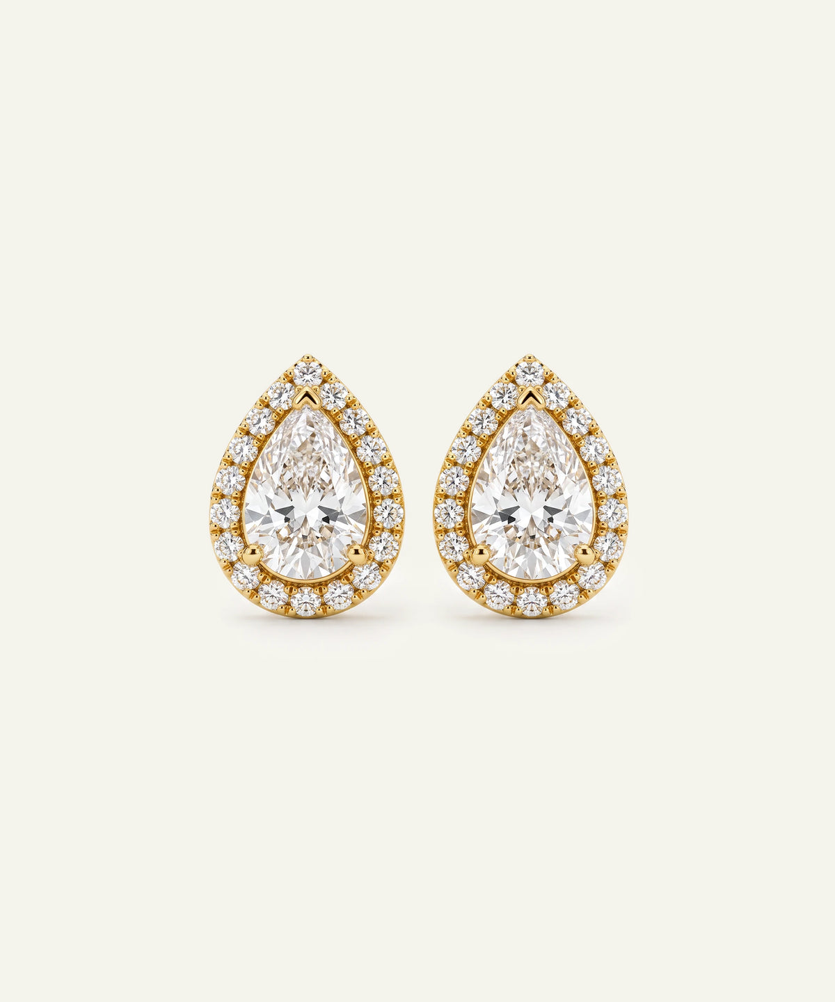 Novello Lab-grown Diamond Oval Halo Studs