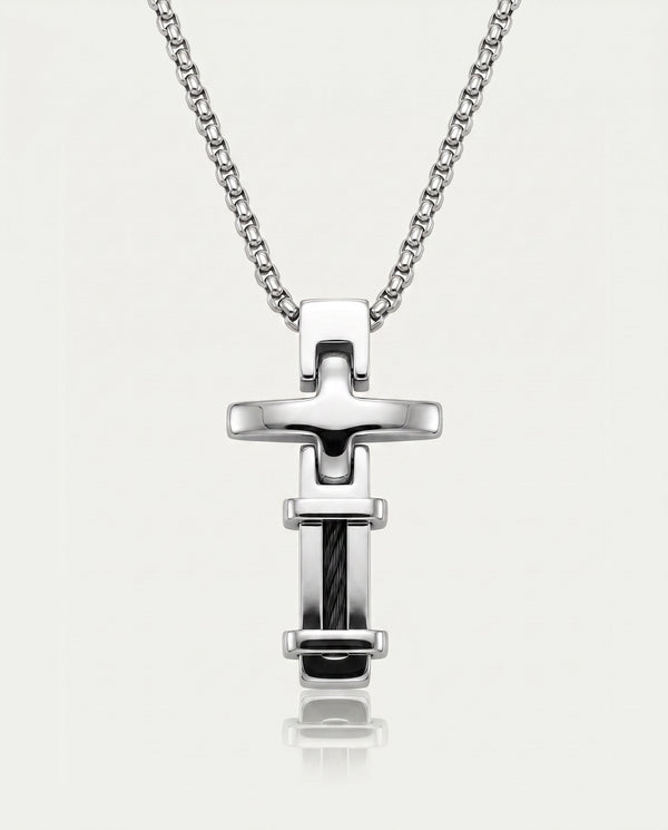 Link N Lock® Classic Cable Cross Pendant