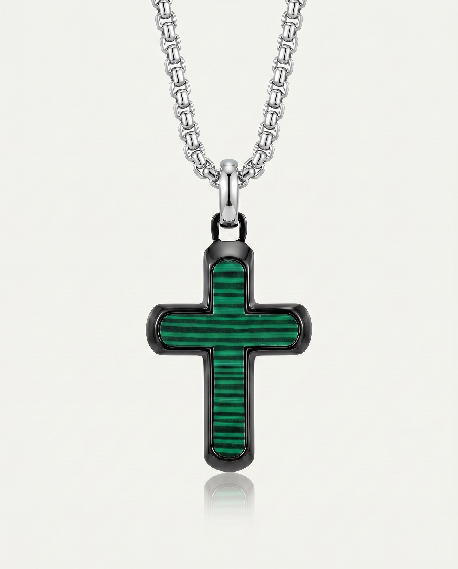 Link N Lock® Malachite Cross Pendant