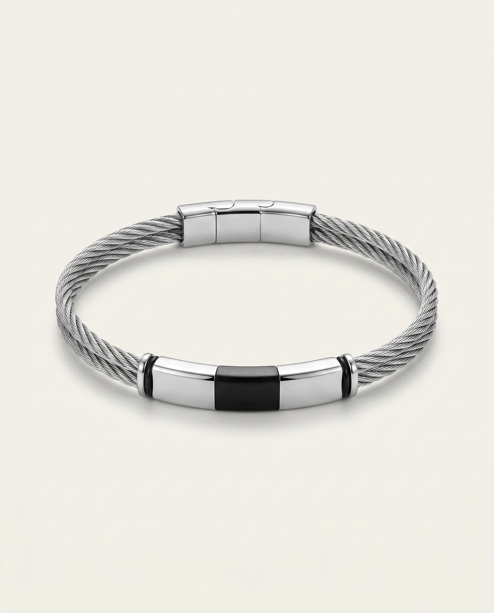 Link N Lock® Stainless Steel Cable Bracelet
