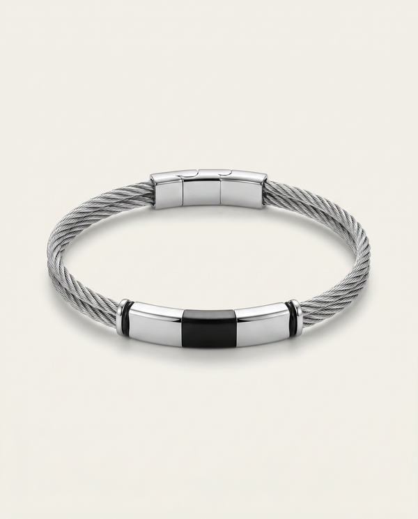 Link N Lock® Stainless Steel Cable Bracelet