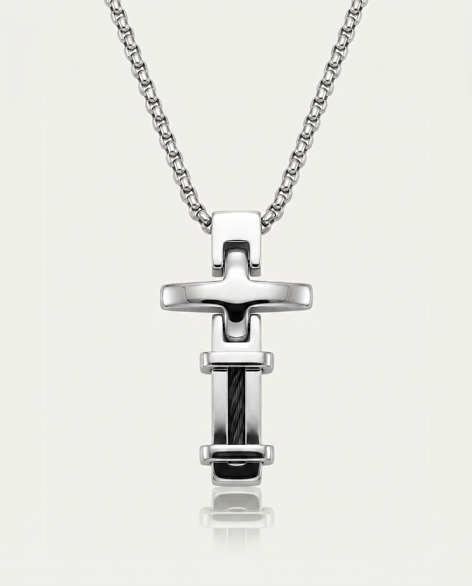 Link N Lock® Classic Cable Cross Pendant