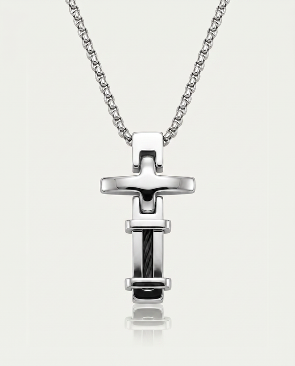 Link N Lock® Classic Cable Cross Pendant