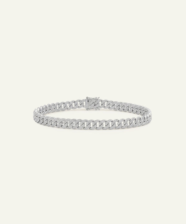 Link N Lock® Lab-grown Diamond Cuban Bracelet 2.70 Ct. T.W.