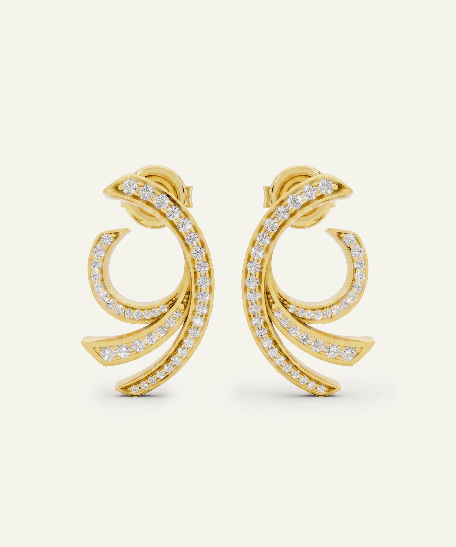 Bella by Ovani® Diamond Swirl Earrings