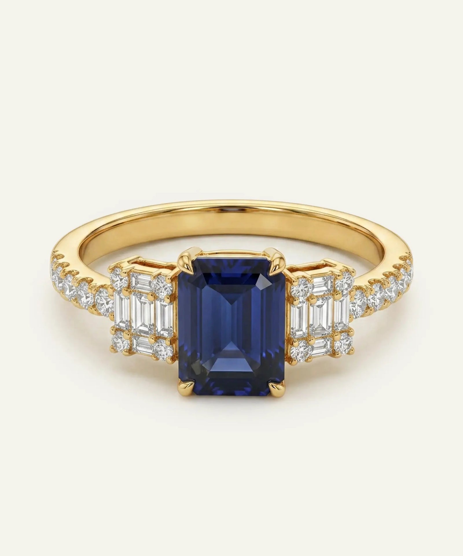 Aanika V. Sapphire & Diamond Ring - 1.35 Ct. T.W.