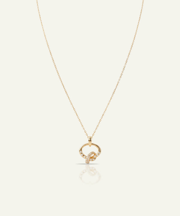 Bella by Ovani® Lab-grown Diamond Pavé Circle Pendant