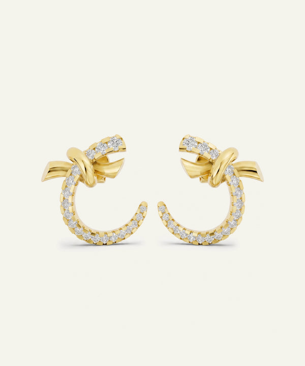 Bella by Ovani® Diamond Knotted Studs