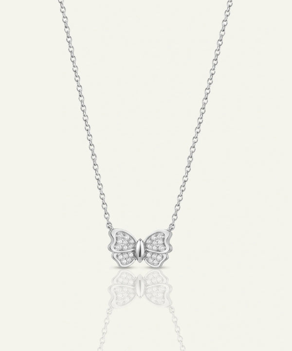 Love Spell® Lab-Grown Diamond Butterfly Necklace