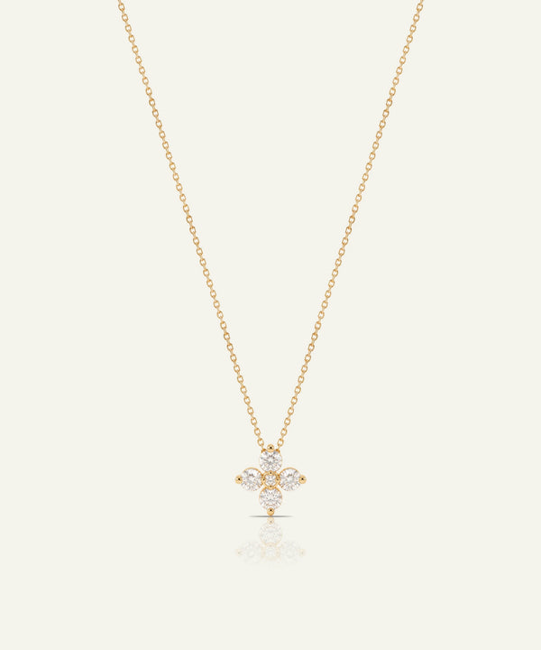 Love Spell® Lab-grown Diamond Flower Pendant