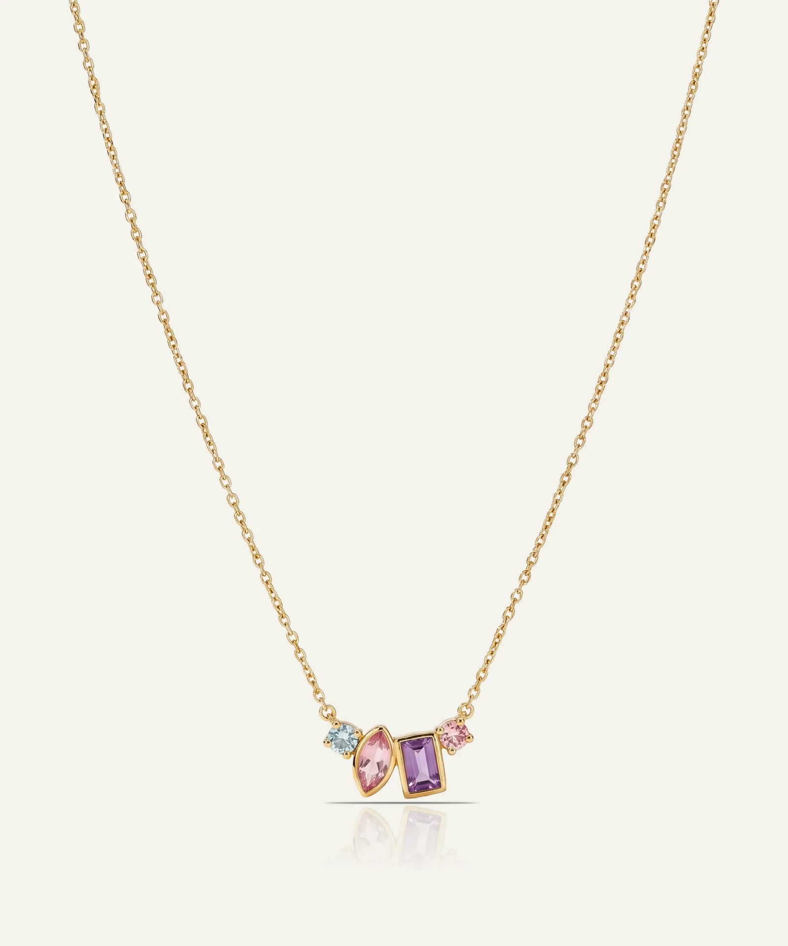 Love Spell® Lab-grown Diamond & Multicolor Stones Necklace