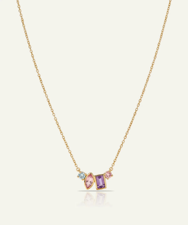 Love Spell® Lab-grown Diamond & Multicolor Stones Necklace